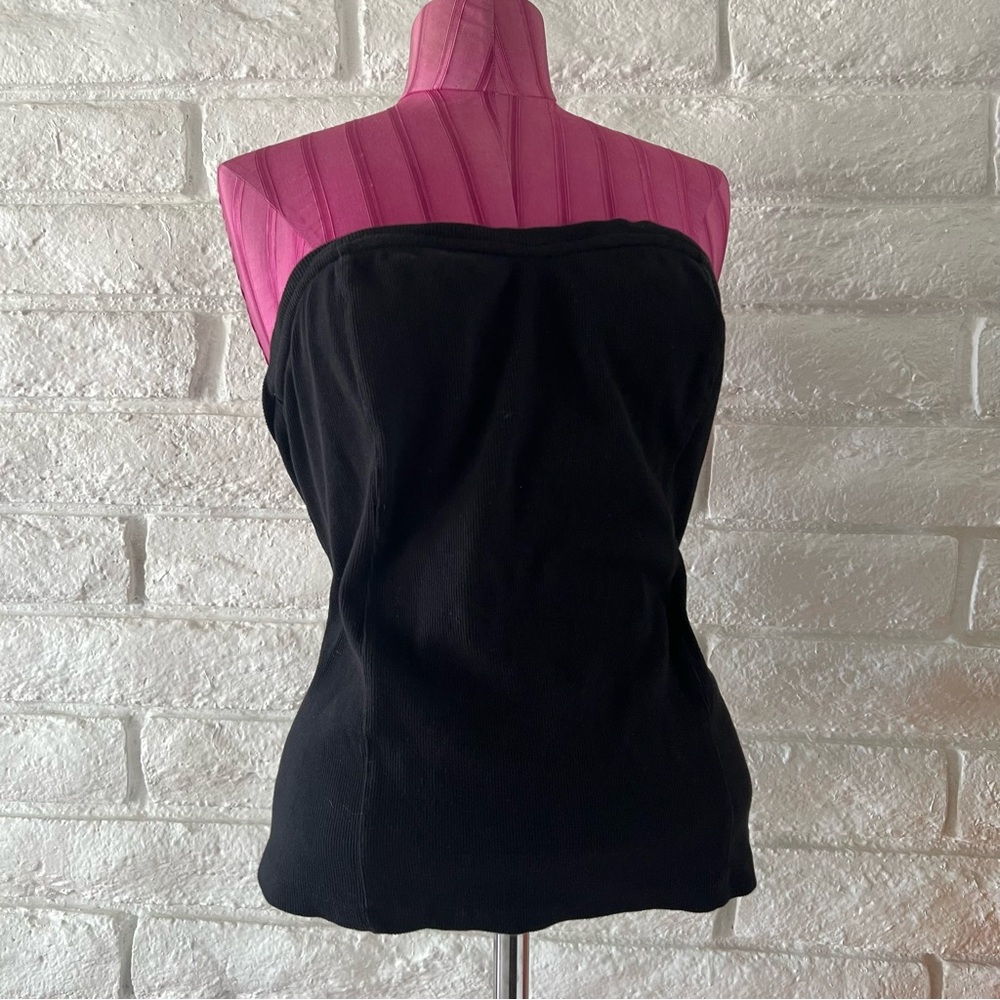 Anthropologie Black Strapless Top